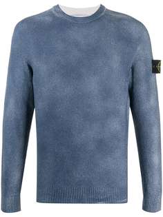 Stone Island logo patch regular-fit jumper