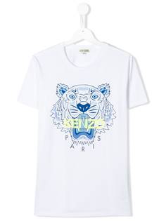 Kenzo Kids TEEN tiger print cotton T-shirt