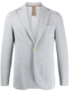 Eleventy jersey single-breasted blazer