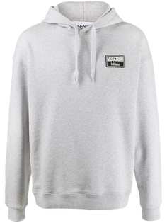 Moschino Milano logo-patch hoodie