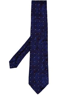 Etro жаккардовый галстук с цветочным узором