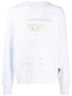 Versace Jeans Couture crew neck logo-print sweatshirt