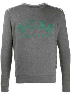 BOSS embroidered logo sweatshirt