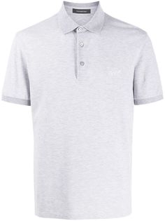 Ermenegildo Zegna однотонная рубашка-поло