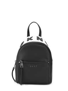 DKNY appliqué logo zipped backpack