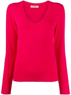 Twin-Set V-neck fitted jumper