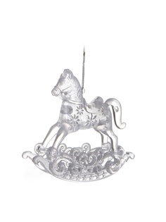 Украшение Crystal Deco Лошадка-качалка 11cm Silver 151090