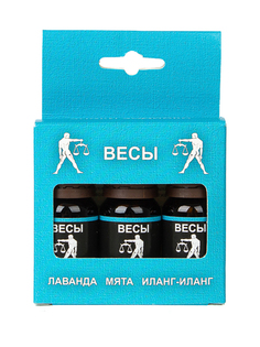 Масло эфирное Бацькина баня Зодиак Весы Набор: лаванда, иланг-иланг, мята 16085