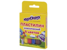 Набор для лепки Юнландия Пластилин Юнландик-скульптор 6 цветов 120г 105028