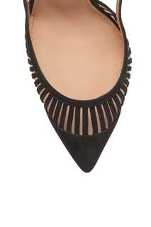 Черные слингбэки Zana 95 Aquazzura