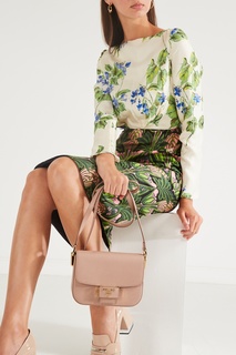 Розовая сумка с клапаном Emblème Prada