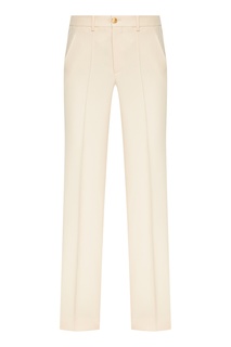 Кремовые брюки клеш Gucci