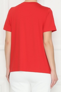 Красная футболка с пайетками Marina Rinaldi