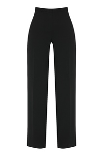 Черные брюки прямого кроя со стрелками Marina Rinaldi