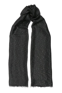 Черный шарф с пайетками Marina Rinaldi