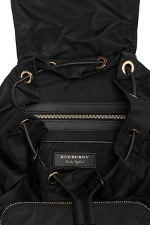 Черный рюкзак с контрастным декором Burberry