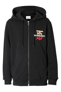 Черная толстовка на молнии Burberry