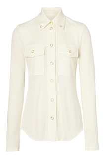 Белая блуза на кнопках Burberry
