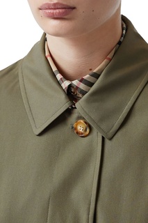 Плащ цвета хаки Burberry