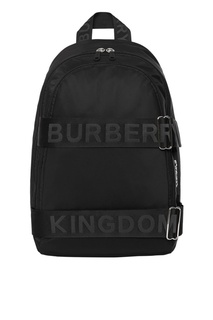 Черный рюкзак с широким ремнями Burberry