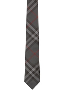 Серый галстук в клетку Burberry