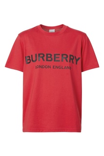 Красная футболка с логотипом Burberry