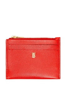 Красный футляр для карт на молнии Burberry