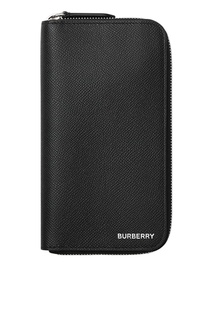 Черный кошелек на молнии Burberry