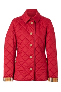 Красная стеганая куртка Burberry