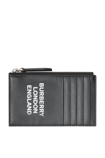Черный кошелек с логотипом Burberry