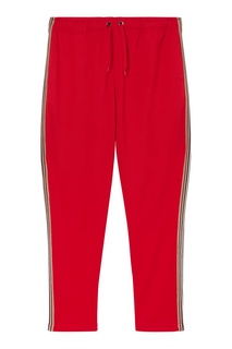Красные брюки с лампасами Burberry