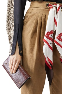 Небольшой клатч бордового цвета Burberry