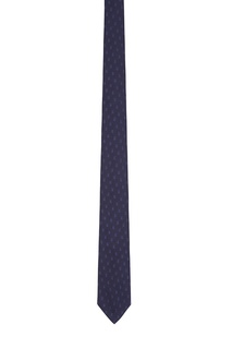 Темно-синий галстук с узорами Burberry