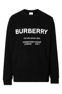 Черный свитшот с логотипом Burberry