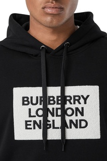 Худи черного цвета с логотипом Burberry