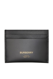 Черная кожаная визитница Burberry