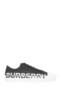 Черные текстильные кеды Burberry