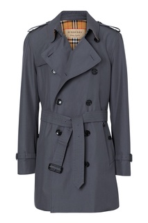 Короткий тренч серого цвета Burberry