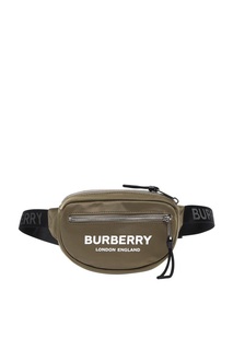 Зеленая сумка на пояс Burberry