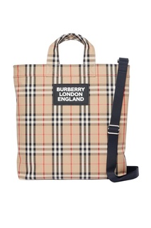 Бежевая сумка в клетку Burberry