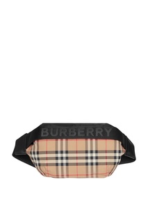 Бежевая поясная сумка Burberry