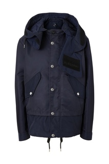 Синяя куртка с капюшоном Burberry