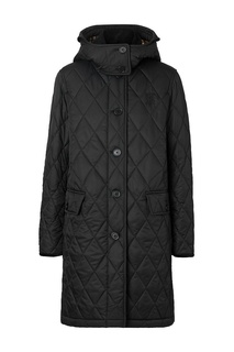 Черная стеганая куртка Burberry