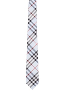 Голубой галстук в клетку Burberry