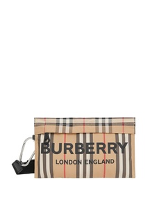 Бежевый кошелек в клетку Burberry