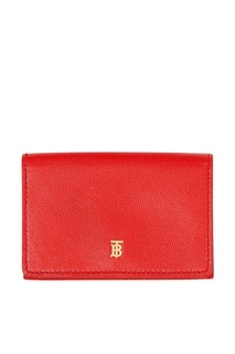 Красный кошелек с монограммой Burberry