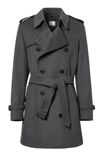 Серый шерстяной тренч Wimbledon Burberry