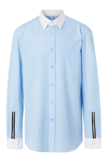 Голубая рубашка с молниями Burberry