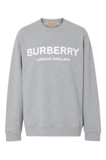 Серый свитшот с логотипом Burberry
