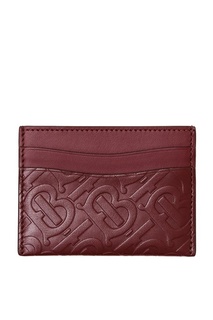Бордовый футляр для карт Burberry